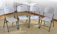 Vente en gros de chaises pliables en plastique d'extérieur portables bon marché chaises pliantes en plastique blanc Sillas Plegables pour événements fête de mariage