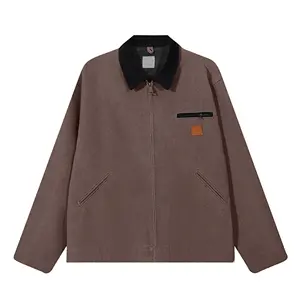 Service OEM Blouson aviateur de haute qualité personnalisé pour hommes Tissu 100% coton avec coutures de haute qualité - Product Image 3