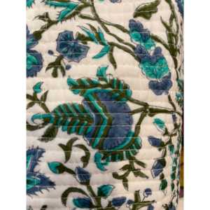 Bolsa Cosmética Bohemia Costera Grande con Cremallera, Estuche Bordado Ecológico Portátil con Patrón Costero para Gran Almacenamiento - Product Image 1