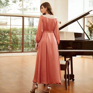 Wholesale Muslim Women's Abaya <b>Kaftan</b> <b>Dress</b> with Rhinestones Customized Size Comfortable Feel Modest Muslimah Styling - Product Image 5