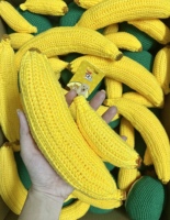 Jouet en peluche de fruits en forme de banane, usine au Vietnam, nettoyage amusant des dents pour chien de compagnie, jeu interactif