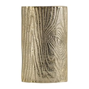 Vase à fleurs en laiton rouillé de meilleure forme de couleur or de conception de texture pour les vases floraux décoratifs de table de maison et de bureau - Product Image 2