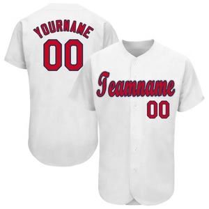 2025 Venta al por mayor Jerseys Equipo americano Jersey de béisbol cosido personalizado Bordado personalizado Nombre Jersey del equipo de béisbol - Product Image 5