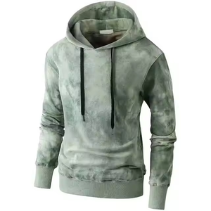 2025 hiver hommes nouvelle mode 100% coton à capuche à manches longues couleur unie lâche rue décontracté polaire lavé à capuche pour unisexe - Product Image 1