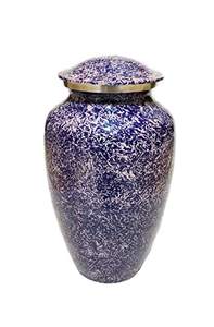 Urna Funeraria de Latón Plateado Estilo Americano RABEH, Resistente, para Cenizas Humanas, Artículos Funerarios Conmemorativos para Adultos - Product Image 3