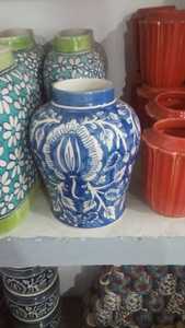 Vases en céramique Art déco faits à la main sur mesure, dessus de table portable à glaçure brillante, parfait pour exposer des fleurs et améliorer la décoration - Product Image 4