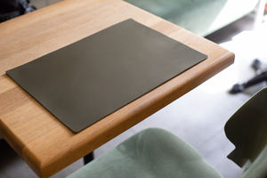 Elegant Brown Genuine Leather <b>Place</b> <b>Mat</b> for Restaurant Dining <b>Table</b> Waterproof Heat Resistant Smell Proof Heavy Duty Comfortable - Product Image 4