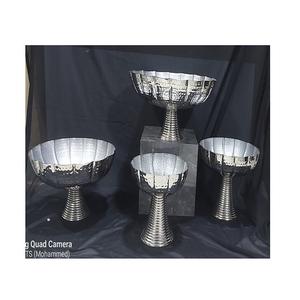 Ensemble de bol à dessert de 3 tailles différentes Bol à fruits à dessert couleur argent de la plus grande qualité pour restaurant à usage domestique - Product Image 5