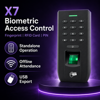 RFID Kartlı, PIN Kodlu, Çevrimdışı Katılım Kayıtlı, Özelleştirilmiş Logolu, LCD Ekranlı, 1 Yıl Garantili Bağımsız Parmak İzi Kapı Kontrol Cihazı
