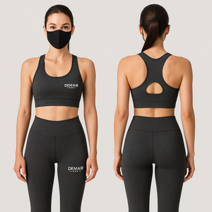 Nylon Spandex Four Way Stretch Solid Front Yoga Set Comfortable Quick Dry Lightweight <b>Workout</b> Long Sleeve Zip <b>Jacket</b> High Waist - Product Image 6