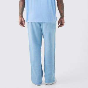 Pantalones de hombre lavados con bolsillos personalizados, ligeros, de corte regular y estilo casual, con 2 bolsillos laterales, disponibles en todas las tallas - Product Image 2