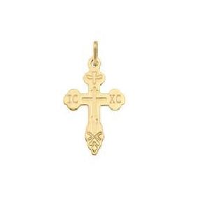Antique Design <b>Gold</b>-Plated Metal Cross <b>Pendant</b> Quality Religious Orthodox Necklace Budget-Friendly Christmas Gift - Product Image 3