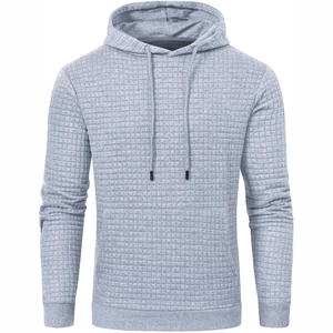 Sudadera con capucha de punto con estampado antiarrugas informal para hombre, bajo MOQ, mejor calidad, precio al por mayor, nuevo estilo - Product Image 1