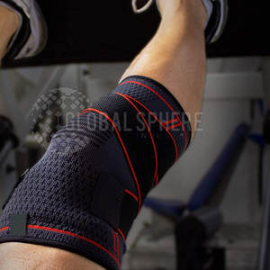 อุปกรณ์พยุงเข่าและข้อศอกแบบยืดหยุ่นสำหรับยกน้ำหนักชุดออกกำลังกายที่พันเข่าในระดับต่ำ - Product Image 5