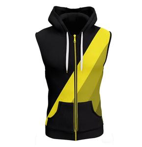 Personnalisé exigé 100% coton sans manches Hoodies tricoté méthode de tissage Techniques lavées - Product Image 1