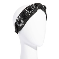 Headband sulam manik-manik boho buatan tangan, aksesori rambut bergaya dengan detail manik-manik hewan yang terinspirasi dari India, warna pink, 13 inci