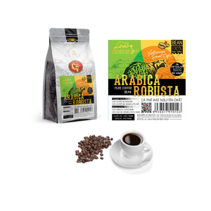 Granos de café Robusta Arábica vietnamita tostado medio de alta calidad Servicio de comadreja dorada Formato en bolsa de sabor neutro HucaFood - Product Image 6