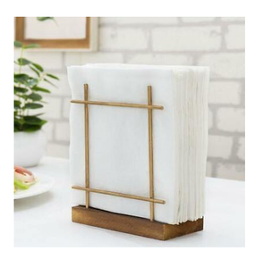 Soporte de pañuelos de latón Base de madera con diseño de alambre sólido de latón Última llegada Directo de fábrica Hogar Cocina usada - Product Image 1