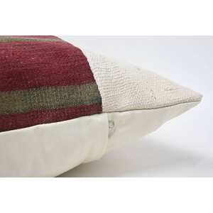 Beige Wool Pillow 16x48 Inch Luxury Kilim Patchwork Decorative Accent Woven Vintage Floral Print Pattern <b>Fluffy</b> Floral <b>Bedding</b> - Product Image 5