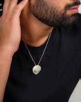Pendentif Moissanite Visage d'Alien Personnalisé de Luxe pour Soirée Hip Hop Rapper, en Argent Sterling 925, Bijoux Fins, Pendentifs et Breloques