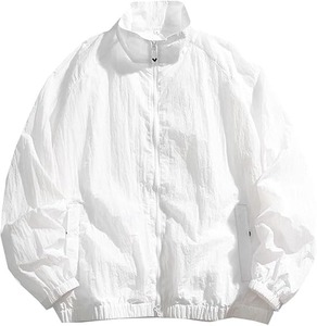 Chaqueta cortavientos ligera para hombre, abrigo informal con cremallera - Product Image 4