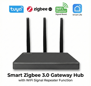 Tuya ฮับเกตเวย์3.0ซิกบีอัจฉริยะพร้อมฟังก์ชันทวนสัญญาณ WiFi โปรโตคอลคู่บริดจ์สำหรับสมาร์ทไลฟ์แอประบบอัตโนมัติในบ้าน - Product Image 1