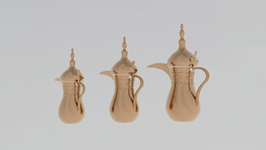 หม้อกาแฟ Dallah สไตล์อาหรับสำหรับร้านอาหารในโรงแรมในบ้านดีไซน์หรู - Product Image 2