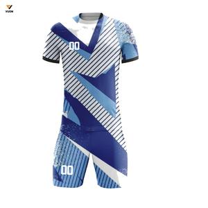 Uniformes de fútbol de alta calidad OEM al por mayor con logotipo personalizado de bolsillo Jersey para juegos deportivos entrenamiento personalizado para equipo de fútbol - Product Image 4