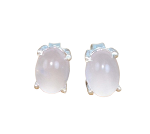 Boucles d'oreilles classiques faites à la main 925 bijoux en argent massif pour femmes 925 argent Sterling Rose Quartz pierres précieuses Boho Style boucles d'oreilles cadeau - Product Image 1
