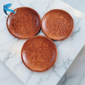 Assiette en noix de coco pressée d'aspect naturel pour un repas quotidien - Product Image 6