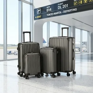 กระเป๋าเดินทางแบบแข็ง ABS รุ่นคลาสสิคสุดหรู 4 ล้อ พร้อมกุญแจ TSA กันน้ำ - Product Image 1