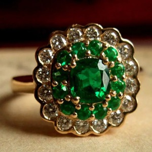 Handmade 925 Sterling Silver Fine Jewelry Vintage Green Emerald Engagement <b>Ring</b> for Women <b>Indian</b> Weddings Wholesale Lot Jaipur - Product Image 1