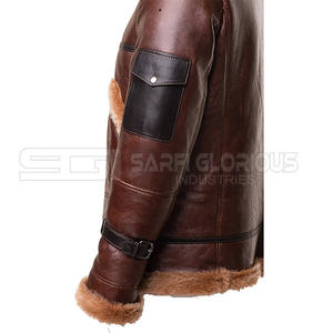 Material de cuero de alta venta, ropa de hombre, chaqueta de cuero, nuevo diseño, transpirable, cómoda, chaqueta de cuero para hombre de calle alta - Product Image 4