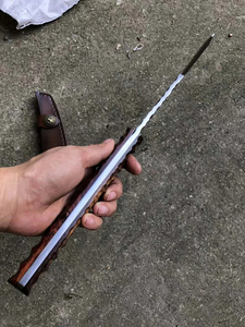 Hache en acier damassé durable faite à la main de qualité industrielle manche en bois pour camping chasse taille personnalisable poids 3 ans de garantie - Product Image 2