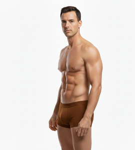 Calzoncillos de Algodón para Hombre, Color Marrón, Cómodos y Naturales, Elaborados con Tela Suave, Elástica y Transpirable para Uso Diario - Product Image 5