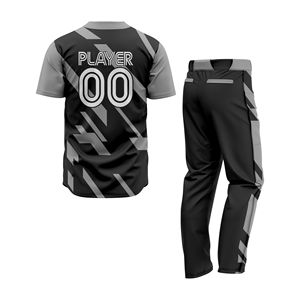 Uniforme de Béisbol de Campeonato Elite, Personalizado, Transpirable, de Secado Rápido, Premium, 100% Poliéster, Suministro al por Mayor OEM, para Todas las Temporadas - Product Image 2