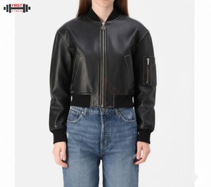 Chaqueta de Cuero 100% Real para Mujer, Nueva, Casual y Elegante, Chaqueta de Cuero Genuino en Empaque Premium, Chaqueta de Cuero Personalizada para Mujer - Product Image 6