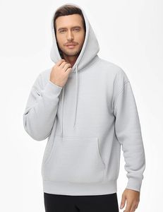 Nouveauté 2026 – Sweats à capuche oversize en polyester tissé doublé pour homme, couleur unie, vente en gros - Product Image 2