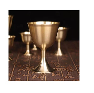 Copa de acero inoxidable con espejo de cobre de diseño estándar, copa dorada para bebidas, cóctel, vidrio, vino, copa de champán de Metal - Product Image 6