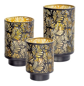 Candelabro metálico de hierro para decoración del hogar, soporte votivo para luz de té con acabado antiguo - Product Image 3