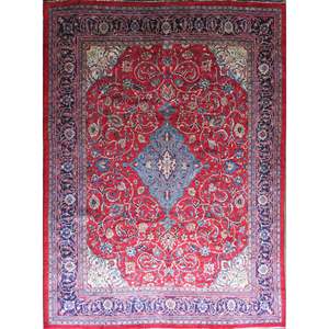 Tapis noué à la main tendance, fabriqué par des artisans de précision avec des matériaux naturels de première qualité en laine et coton, décoration vintage pour salon. - Product Image 1