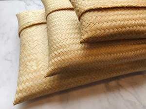 Premium <b>Mini</b> Bamboo <b>Gift</b> <b>Bag</b> Handmade Small Eco Friendly Reusable Tote Packaging for Wedding Party Jewelry - Product Image 4