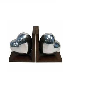 Organisation du serre-livres en forme de cœur en aluminium et le meilleur de la vaisselle et des accessoires de décoration pour la maison - Product Image 5