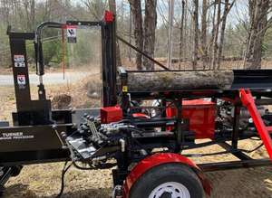 Livraison gratuite, processeur de bois de chauffage Kohler 2,5 CV, tout hydraulique, plateau de 12 pouces pour bûches de 18 pouces de diamètre, convoyeur de décharge hydraulique de 12 pouces - Product Image 2