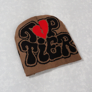 2025 tricoté jacquard personnalisé bonnet chapeau hommes femmes unisexe chaud crâne casquette hiver tricoté jacquard bonnet imprimé bonnet tricoté beani - Product Image 6