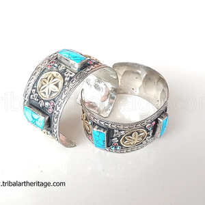กำไลข้อมือชนเผ่าคูชิสไตล์โบโฮวินเทจเครื่องประดับอัฟกานิสถานทำด้วยมือเครื่องประดับพื้นเมืองสำหรับผู้หญิง - Product Image 2