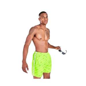 Adidas Originals Trefoil Allover Print Swim Short de bain pour homme Couleur : Vert signal 100% authentique - Product Image 3