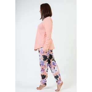 Conjunto de Pijama para Mujer, Talla XXL, Cuello Redondo, Manga Larga, Ovalado, Ropa de Dormir Cómoda - Product Image 2