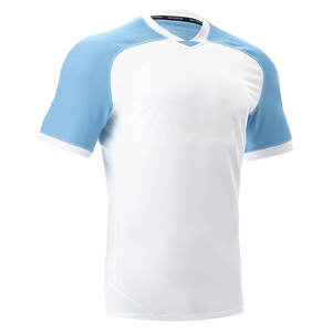 Camiseta de rugby con estampado de logotipo personalizado ecológico de la mejor calidad, pantalones cortos de manga corta con estilo de botón único, ropa deportiva transpirable - Product Image 6