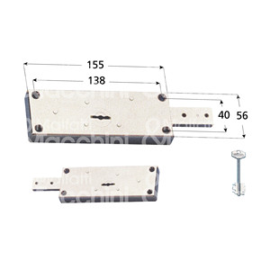 ล็อคชัตเตอร์ด้านข้างสองบิต - Product Image 1